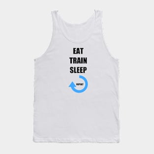 Bodybuilding - Fitness - Eat Train Sleep Repeat Tank Top